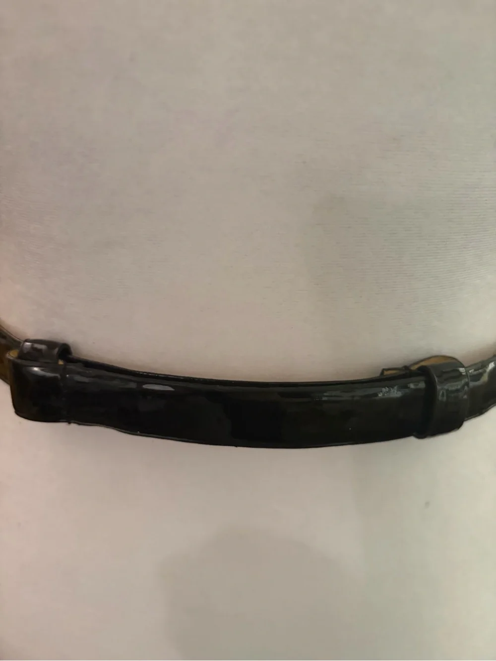 Designer inspired Black Belt with Gold Toggle Hardware